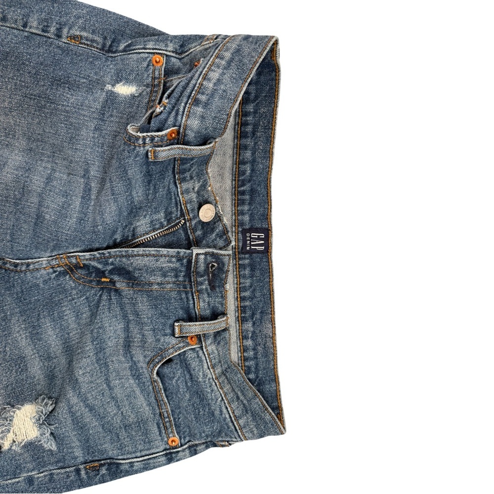 GAP Women's Distressed Blue Jean Shorts - Picture 4 of 8